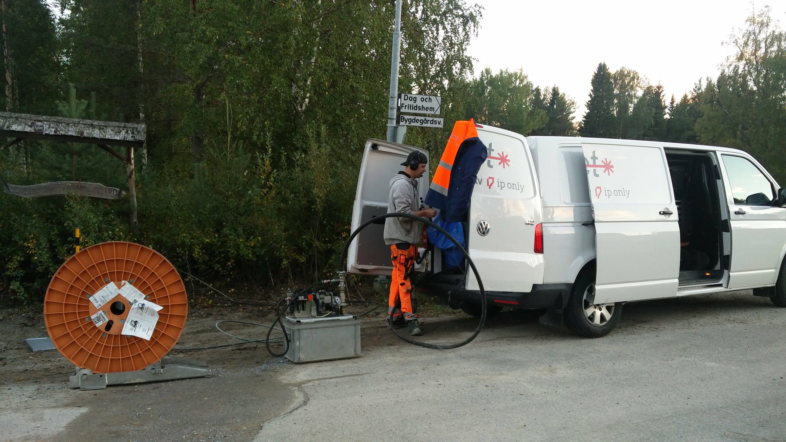 Bredbandet på gång..
